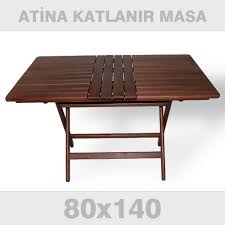 80x140 Katlanir Dis Mekan Bahce Balkon Masasi Atina