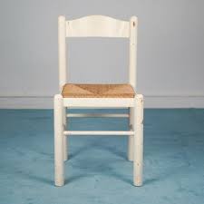 vintage white kitchen dining chairs