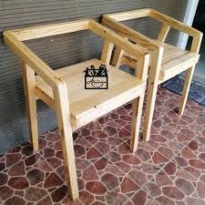 Bangku minimalis memang didominasi dari bahan jati. Kursi Kayu Pinus Minimalis Jati Belanda Shopee Indonesia