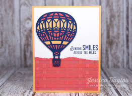 Each of the balloon bouquets are delivered with a card message, that you can write a personal note on. Hot Air Balloon Card Ink It Up With Jessica Card Making Ideas Stamping Techniques