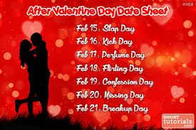 Valentine's day is the most precious and important day in valentine week 2021. After Valentine Day Date Sheet Anti Valentine Week Days