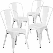 Flash Furniture Metal Indoor Outdoor Chair 4 Pack Multiple Colors Walmart Com In 2020 Outdoor Dining Chairs Indoor Outdoor Chair Metal Dining Chairs