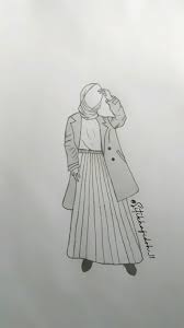 Selain gambar kartun muslimah keren, gambar kartun muslimah bercadar pun tak kalah menariknya dari yang lain. Kartun Muslimah Sketsa Gambar Gambar Mode