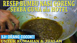 Resep Bumbu Nasi Goreng Serba Guna Bisa Untuk Bakmi Bihun Kwitiaw Dll Youtube Resep Nasi Goreng Resep Masakan