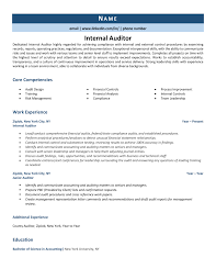Internal auditors check for waste and mismanagement of funds, as well as fraud within an organization. Internal Auditor Resume Example Guide Zipjob