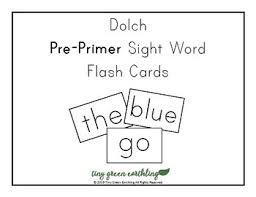 There are 40 flash cards in this set (7 pages to print.) Large Dolch Pre Primer Sight Words Flash Card Printable By Tiny Green Earthling