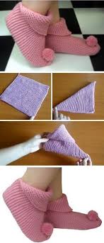 Hausschuhe Stricken Und Filzen Panosundaki Pin