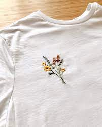 Have you ever had a great sweater that was just a little too plain? I M Actually In Love With How This Custom Shirt Turned Out I Might Just Make Another For Mys Embroidery On Clothes Simple Embroidery Designs Cute Embroidery