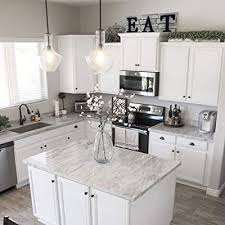 Western style kitchen are supplied in a number of materials as well as designs. Buy Kitchen Decor Wall Art Country Decor Rustic Farmhouse Decor For The Home Eat Sign Decorative Wall Art Online In Indonesia B07mbvn7z3