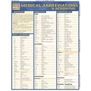 Medical Abbreviations Quickstudy Chart
