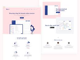 Beauty Pos Landing Page Landing Page Website Design Layout Landing Page Design