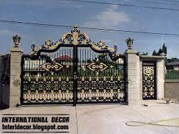 Do you need a fence gate, wine cellar gate, or privacy gate? Modern Iron Gate Designs Glided Black Iron Gate Designs