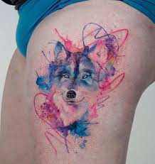 This is extraordinary both as a free form art and a tattoo. 20 Watercolor Wolf Tattoo Ideas