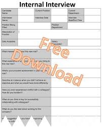 24 Internal Interview Questions Free Interview Templates
