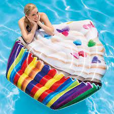 Years ago i made a living buying items to resell at thrift stores and auctions. Intex Inflatable Cupcake Mat Swimming Pool Float Freemans Swimming Pool Floats Pool Mat Inflatable Pool Floats