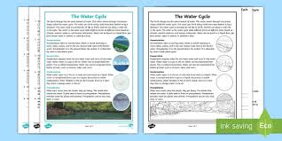 Challenge her with this cut and paste activity where she'll label each part of this water cycle! Third Grade The Water Cycle Reading Comprehension Activity