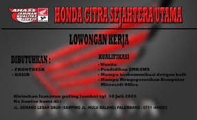 Staf operasional dan marketing palembang. Lowongan Kerja Palembang Terbaru Home Facebook