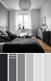 The most relaxing color for a bedroom is a blue gray color. Black And Shades Of Grey Bedroom Color Scheme
