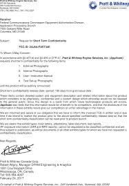 One way to establish yourself is in an application cover letter, which is a short do. Fast34e Engine Flight Data Acquisition Storage And Transmission Cover Letter Short Term Confidentiality Request Pratt Whitney Engine Services