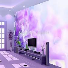 Popular Purple Flower Wallpaper From China Best Selling Purple Flower Wallpaper Suppliers Wallpaper Living Room Wallpaper Decor Floor Wallpaper
