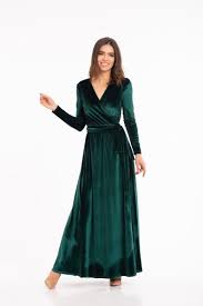 Emerald Green Velvet Dress Long Sleeve Velvet Dress Wrap Etsy Long Sleeve Velvet Dress Velvet Dress Long Velvet Bridesmaid Dresses