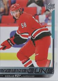 Nicolas roy (born february 5, 1997) is a canadian professional ice hockey center currently playing for the vegas golden knights of the national hockey league (nhl). 2018 19 Upper Deck 476 Nicolas Roy Yg Rc Hurricanes Mike S Sportscards