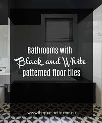 Our patterned floor tiles come in a variety of designs. Bathrooms With Black And White Patterned Floor Tiles