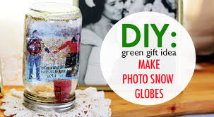 Diy Gift Idea Make Photo Snow Globes From Recycled Jars