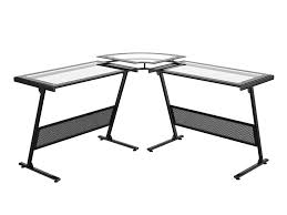 The capri computer desk is an ideal solution for any home office environment. Delano Glass L Computer Desk Z Line Designs Inc