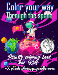 Print this coloring page (it'll print full page) save on pinterest. Color Your Way Through The Space Planets Coloring Book For Kids Perfect Astronomy Solar System Book For Kids To Explore Outer Space Planets Over 50 Planets Coloring Pages With