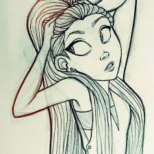 Aaaaand Another Haha Can T Wait To Color These Once I Get My Tablet Back Angiensca Myart Girl Sketch Doodle Drawings Cool Drawings Art