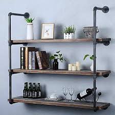 Maybe you would like to learn more about one of these? Buy Online 2pcs 4 Tier Industrial Retro Iron Pipe Shelf Wall Mounted Bookshelf Storage Shelves Bracket For Home Living Room Decor 90x28cm Alitools