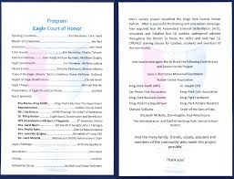 Apr 18, 2021 · eagle scout template boklet : Eagle Court Of Honor For Kings Park Student Alex Pohlmann With Photos Eagle Scout Ceremony Eagle Scout Eagle Scout Badge