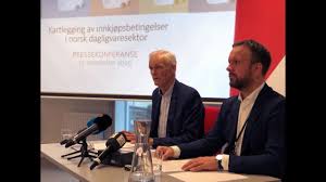 Sentralbanksjef øystein olsen la torsdag frem norges banks rentebeslutning. Pressekonferanse Om Kartlegging Av Innkjopsbetingelser I Norsk Dagligvaresektor Youtube