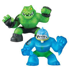 Heroes Of Goo Jit Zu Super Stretchy 2 Pack Action Figures Thrash Vs Rockjaw Walmart Com In 2020 Action Figures Kids Toys Batman Figures