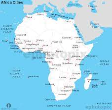 Ghana, cool facts #108 ivory coas. Africa Cities Map Cities Map Of Africa