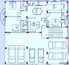 مخطط عمارة سكنية على شقتين فى الدور Arab Arch Modern Floor Plans Townhouse Designs House Plans