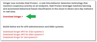 Mcafee Kb What Is Stinger And How Does It Work Ts100815