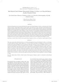 Pdf Idea Sejarah Tanbih Dalam Historiografi Hadiqat Al Azhar Wa Al Rayahin Karya Syeikh Ahmad Al Fatani The Tanbih Idea Of History In Hadiqat Al Azhar Wa Al Rayahin S Historiography Of Syeikh Ahmad Al Fatani