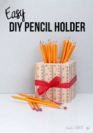 Diy picture stand or holder from clay. Diy Ruler Pencil Holder Easy Teacher Gift Idea Anika S Diy Life