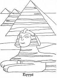 The pdf prints best on standard 8.5 x 11 paper. Sphinx And Three Largest Pyramid Of The World Coloring Page Coloring Sky