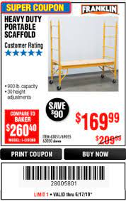 Huge yard &tent sale antiques, tools, household (silver creek) pic hide this posting restore restore this posting. Harbor Freight Tools Coupon Database Free Coupons 25 Percent Off Coupons Toolbox Coupons Heavy Duty Portable Scaffold