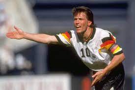 After careful consideration of around 1.5 seconds, i of course went with the german. From World Cup Glory To Tabloid Story Lothar Matthaus The Man Who Fell To Earth Gary Thacker