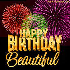 Lovethispic offers chocolate happy birthday cake pictures, photos & images, to be used on facebook, tumblr, pinterest, twitter and other websites. Wishing You A Happy Birthday Beautiful Best Fireworks Gif Animated Greeting Card Download On Funimada Com