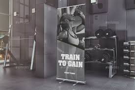 Gym Advertising Mockup In 2020 Gym Advertising Mockup Gym