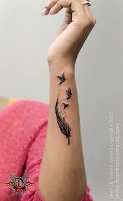 Outstanding Feather Tattoo Idea Feather Tattoos Tattoos Feather Tattoo