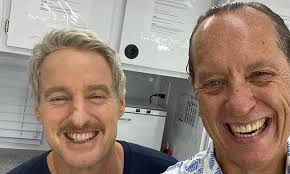 Richard Grant and Owen Wilson goof around