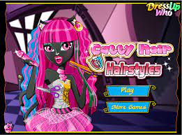 Catty Noir Hairstyles Monsterhigh Cattynoir Hairstyles Haircuts Games Bold Lipstick Colors Monster High Games Famous Monsters