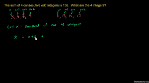 How to find consecutive numbers education! Sums Of Consecutive Integers Video Khan Academy