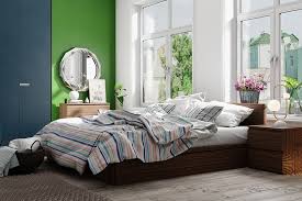Another lovely bedroom color palette in mute earthy hue slate green and grey bedroom. Bedroom Colour Combination Guides Design Cafe